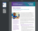 Early numeracy: Promote children's early numeracy skills