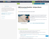 OER Licensing Checklist - GoOpen Remix