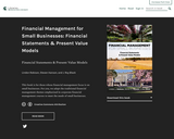 Financial Management for Small Businesses: Financial Statements & Present Value Models