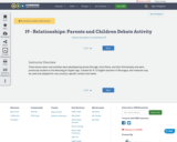 19 - Relationships: Parents and Children Debate Activity