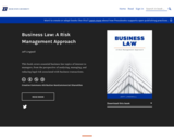 Business Law: A Risk Management Approach