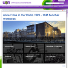 Anne Frank in the World, 1929 - 1945, Teacher Workbook