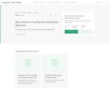 Short Guide to Creating Text-Dependent Questions