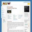 Acris gryllus: Information