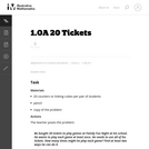 1.OA 20 Tickets