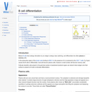 B cell differentiation