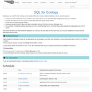 Data Management with SQL for Ecologists