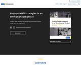 Pop-up Retail Strategies in an Omnichannel Context