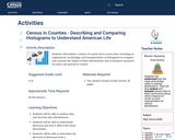 Census in Counties - Describing and Comparing Histograms to Understand American Life