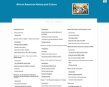 African American History and Culture