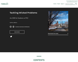 Tackling Wicked Problems