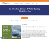 6.3 Weather, Climate & Water Cycling - Unit Overview