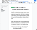 Protocol for Curating Accessible OER Version 1.0