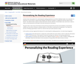 Personlizing the Reading Experience