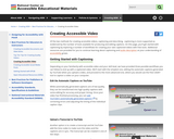Creating Accessible Video