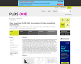 Data sharing in PLOS ONE: An analysis of Data Availability Statements