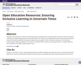 Open Educational Resources: Designing for All Learners