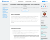 Connecting with Student Communities using Community Walks