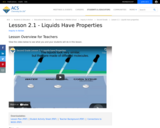 Lesson 2.1 - Liquids have properties