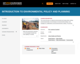 Introduction to Environmental Policy and Planning