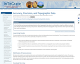 Accuracy, Precision, and Topographic Data