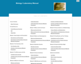 Biology I Laboratory Manual