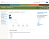 Artifact Analysis Worksheet - Intermediate