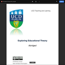 Exploring Educational Theory