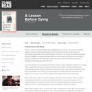 A Lesson Before Dying by Ernest J. Gaines - Reader's Guide