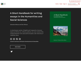 A Short Handbook for writing essays in the Humanities and Social Sciences